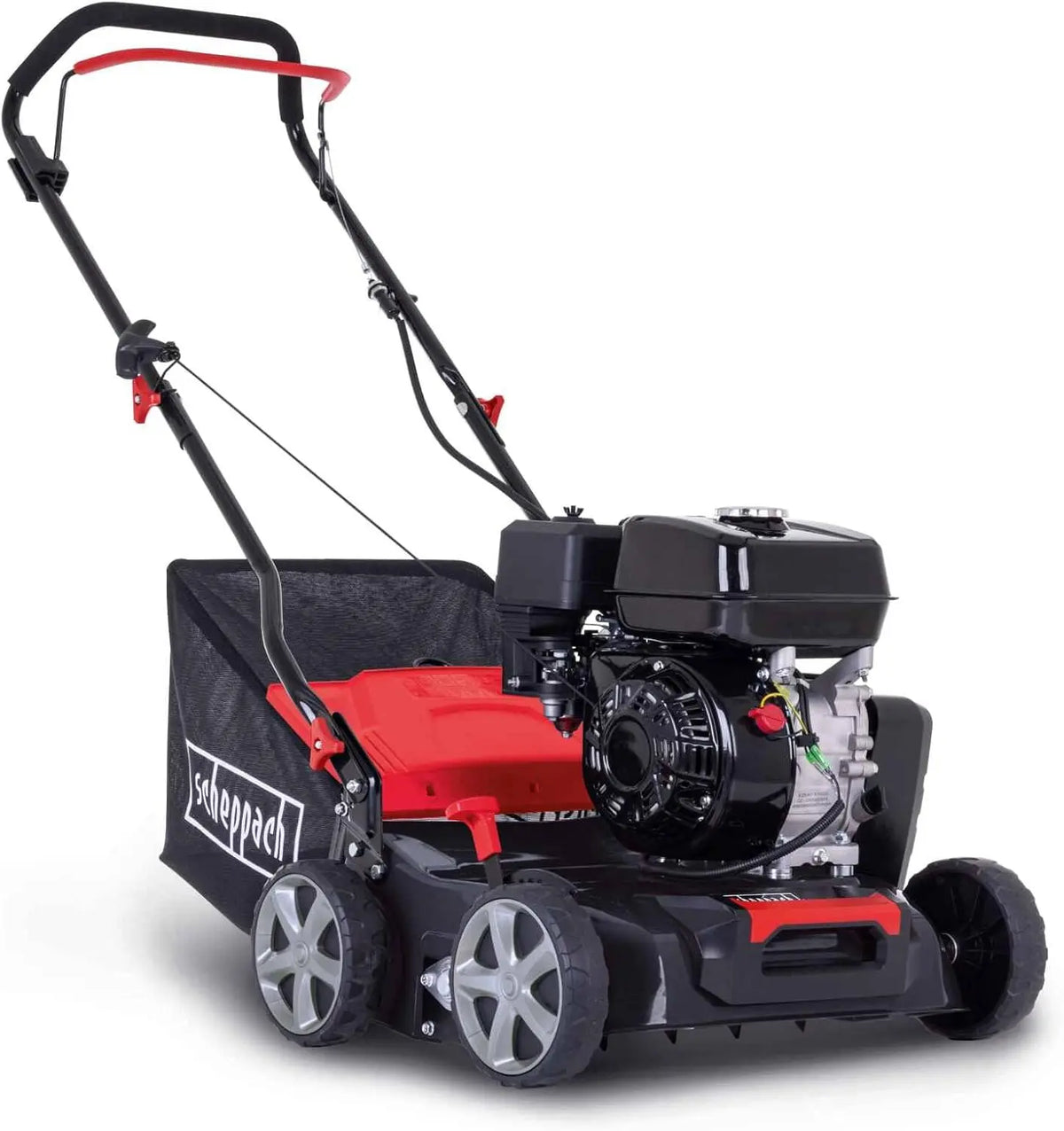 Scheppach scarificateur SC55P, pour aérer et entretenir la pelouse