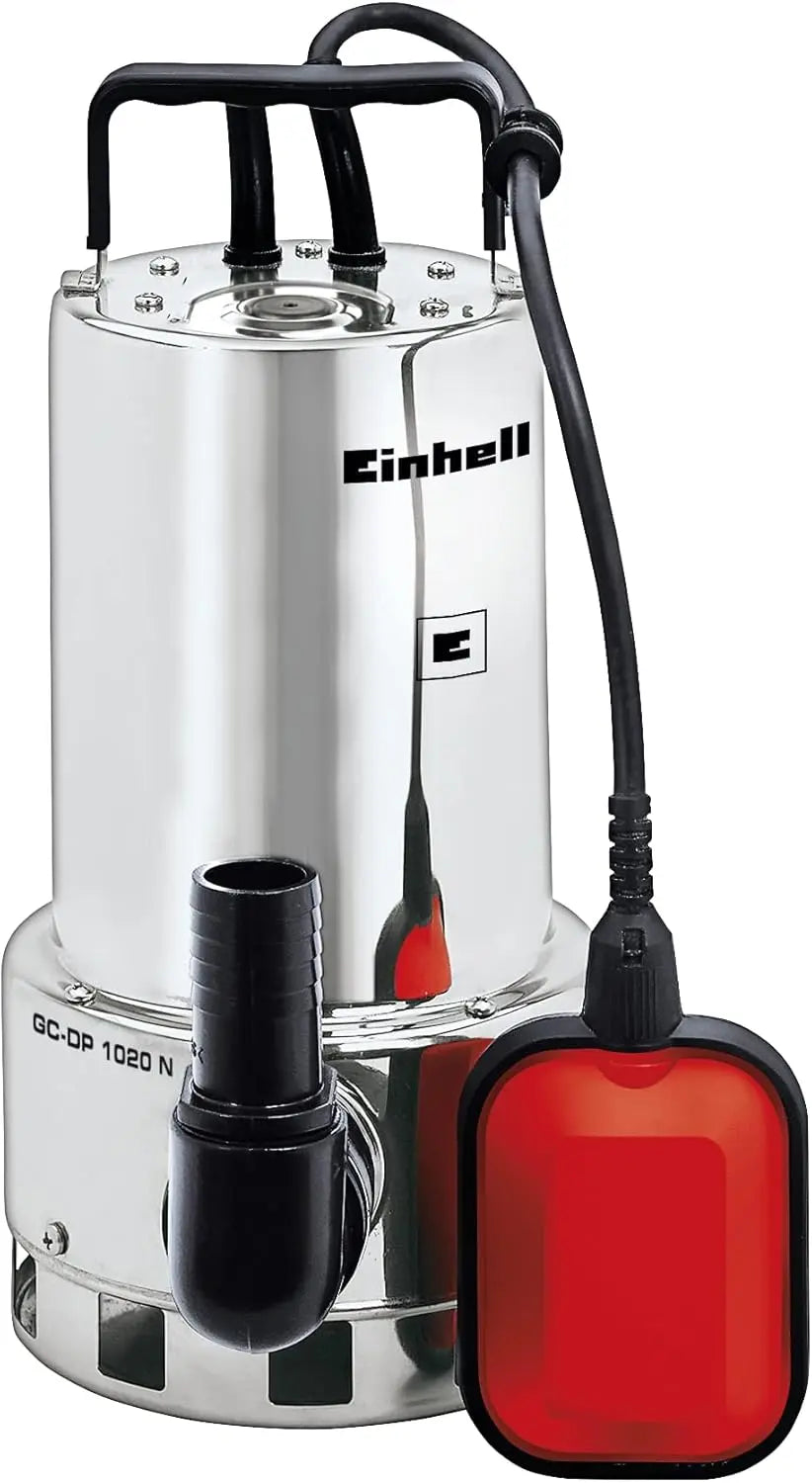 Einhell pompe d'évacuation, pour évacuer les eaux claires ou chargées selon l'usage indiqué