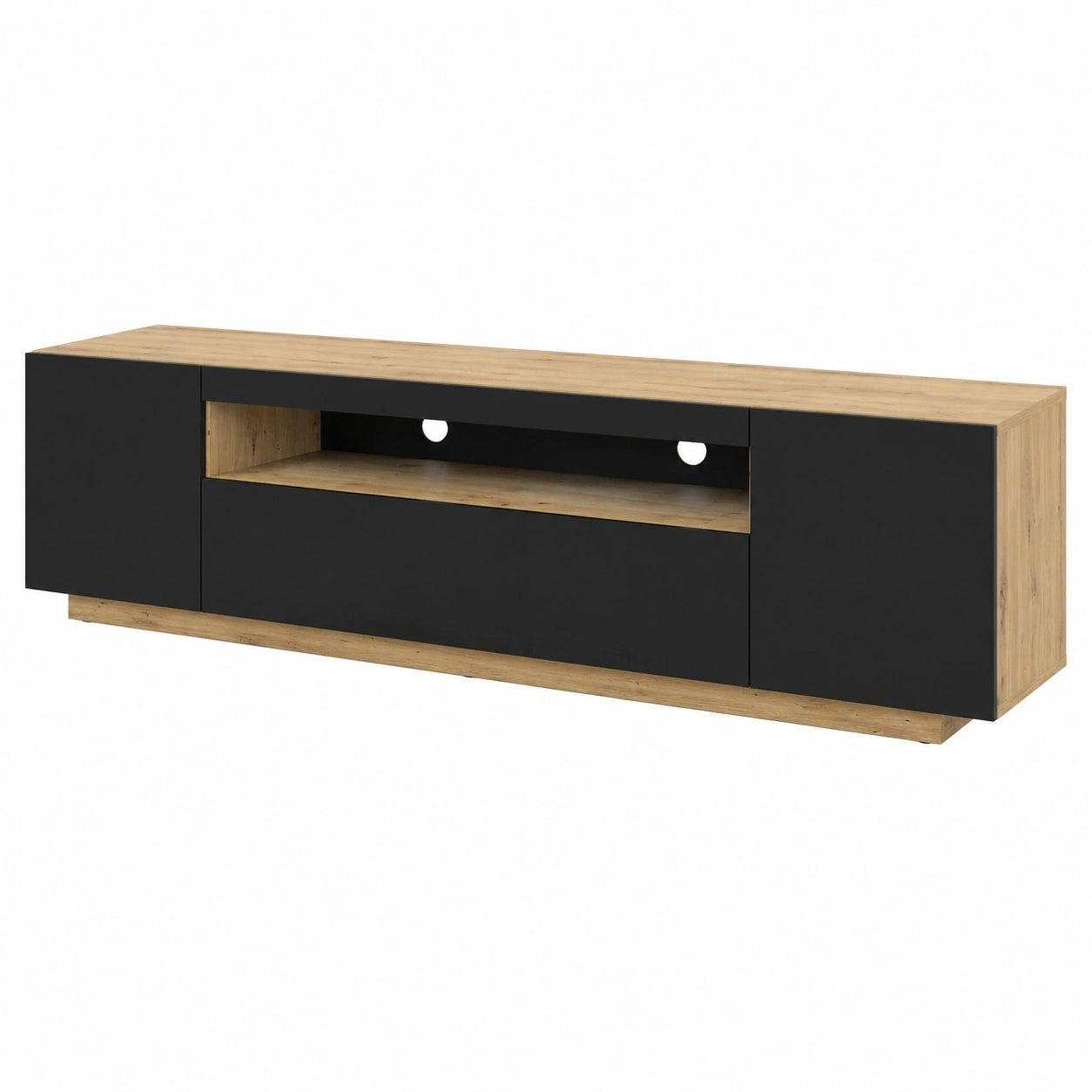 meuble-tv-bas-200-cm-modulable-en-chene-et-noir-wcwvz11458bv