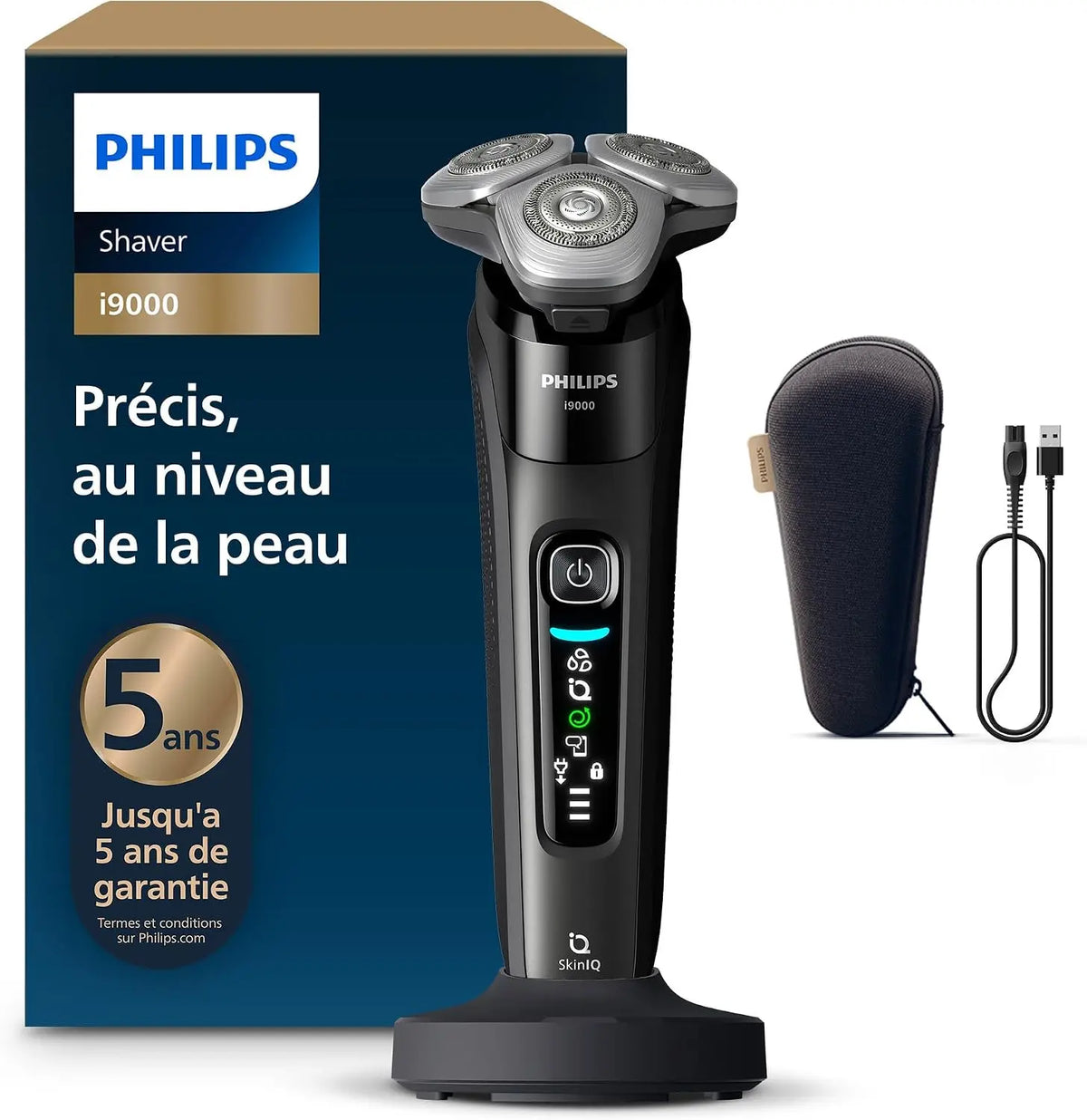 Philips rasoir électrique i9000, coloris noir