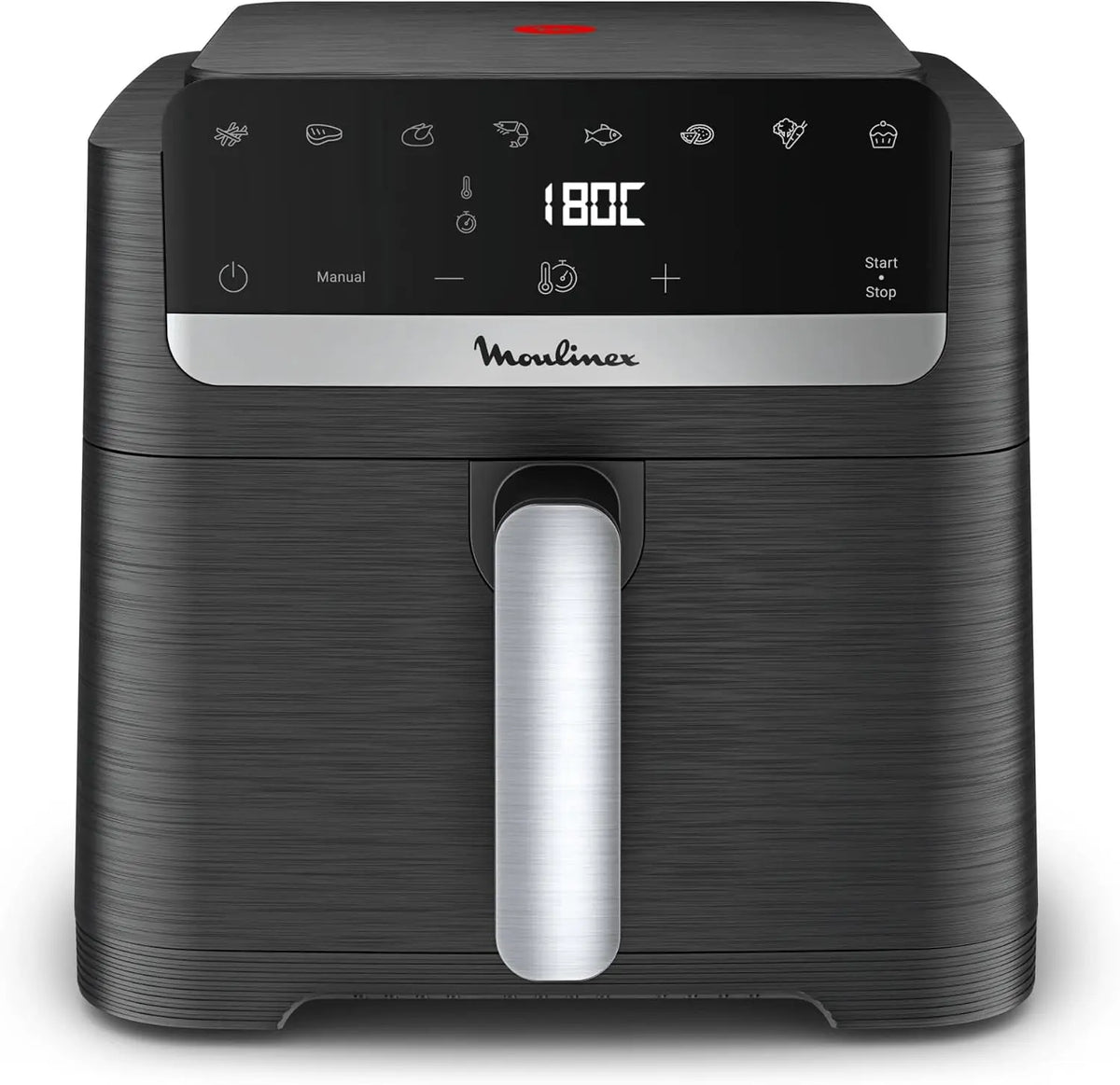 Moulinex friteuse à air chaud, capacité 7,5 L, format compact, coloris noir