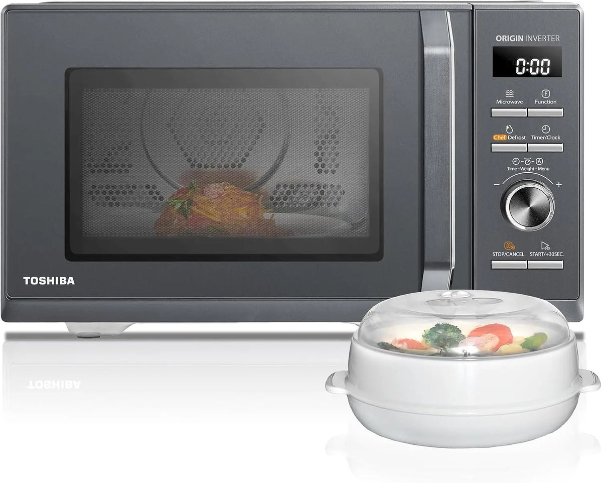 Toshiba friteuse à air chaud MW3-AC26SFI, capacité 26 L, fonctions impression, copie et numérisation, coloris gris
