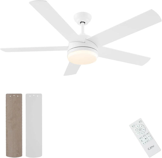 CJOY ventilateur 152cm, à fonctionnement silencieux, coloris blanc