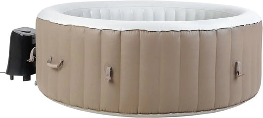Nouveau spa gonflable, format compact, avec fonction chauffage, coloris blanc