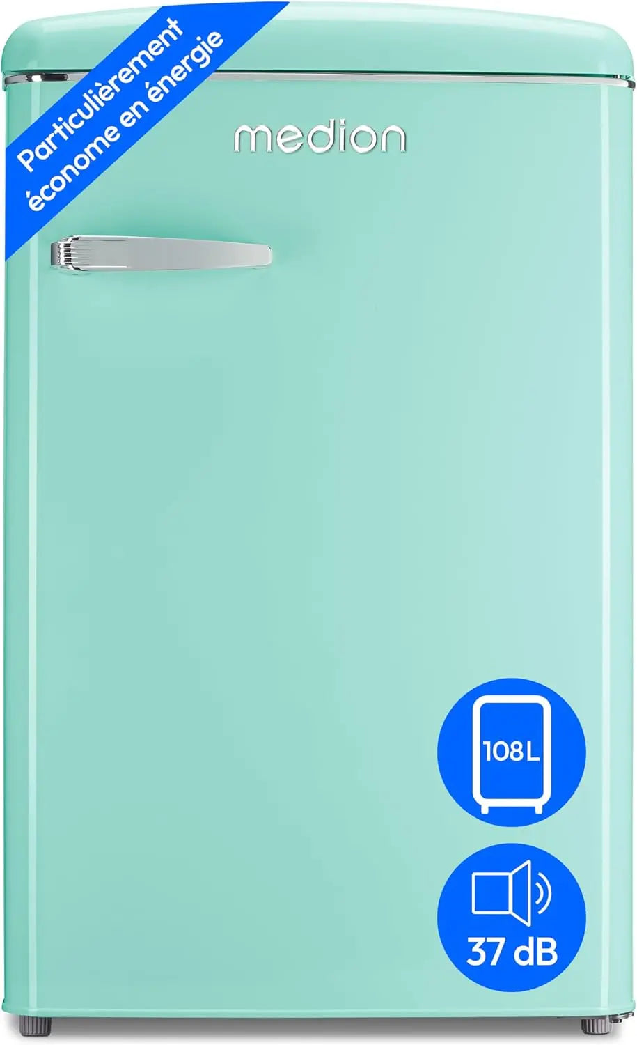 MEDION réfrigérateur combiné, capacité 95 L, coloris vert