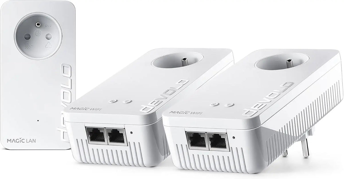 devolo téléviseur connecté, avec connexion Wi-Fi, coloris blanc