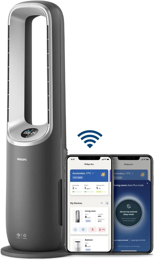 Philips purificateur d'air 3-en-1, avec fonctions connectées, coloris gris