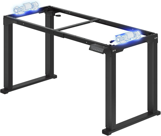 FLEXISPOT bureau assis-debout, réglage adaptable, coloris noir