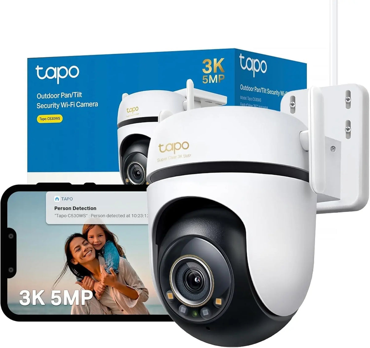 Tapo caméra de surveillance extérieure C530WS, avec connexion Wi-Fi