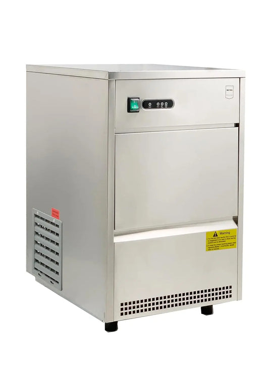 METRO Professional machine à glaçons GIM1026B, puissance 170 W, dimensions 42 x 51,4 x 65,5 cm, coloris argenté