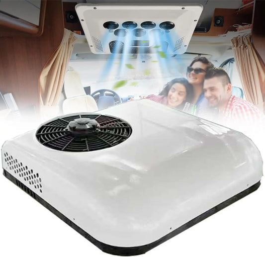 climatiseur Blanc-12V, à fonctionnement silencieux, coloris blanc