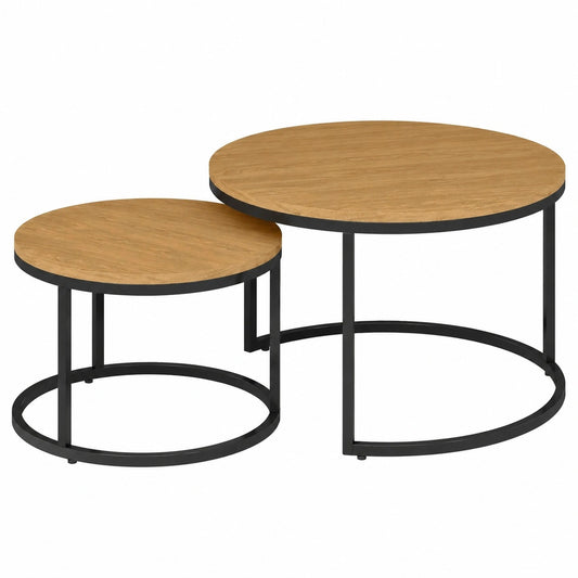 lot-de-2-tables-basses-gigognes-rondes-design-industriel-pieds-metal-marron-evird11542fe
