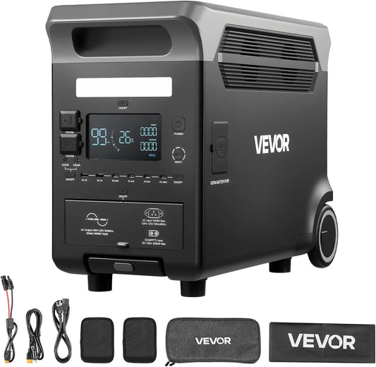 VEVOR kit solaire LiFePO4, puissance 3600 W, format compact, réglage adaptable
