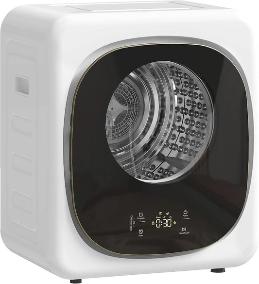 HOMCOM sèche-linge, puissance 800 W, format compact, coloris blanc