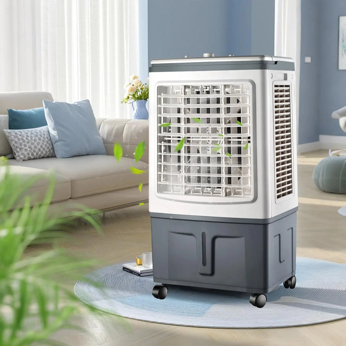 Grand rafraîchisseur d'air, capacité 30 L, puissance 100 W