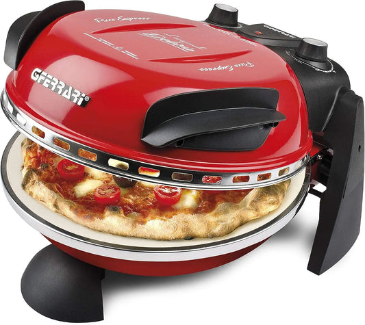G3 Ferrari four à pizza électrique G10006, puissance 1200 W, réglage adaptable, coloris rouge