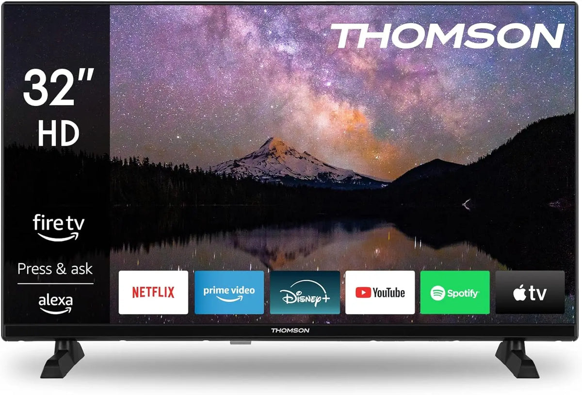 THOMSON téléviseur connecté HDR10, écran 32 pouces, avec connexion Wi-Fi, avec connexion Bluetooth, avec fonctions connectées