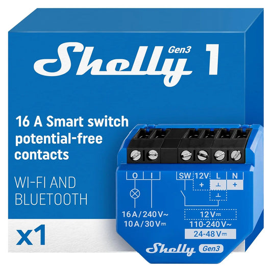 Shelly appareil électronique Gen3, avec connexion Wi-Fi, avec fonctions connectées