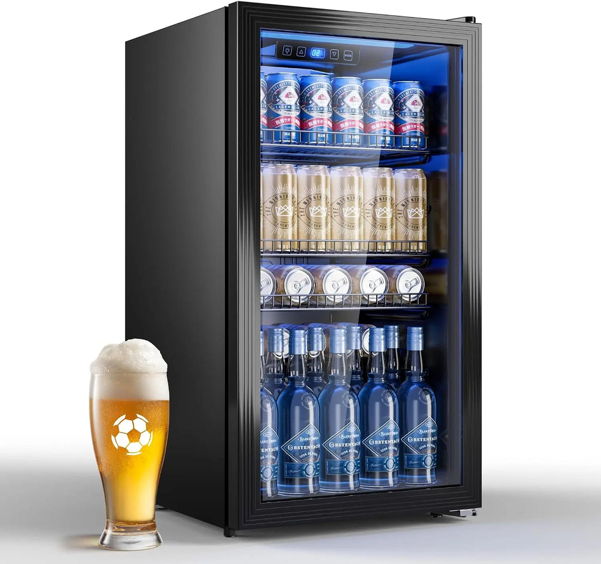 TRIUMPHKEY réfrigérateur à boissons, capacité 90 L, réglage adaptable